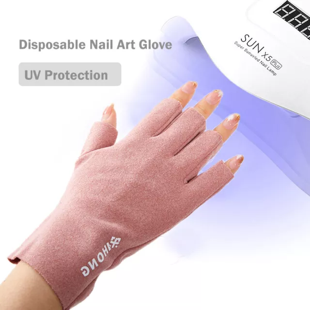 Guante de arte en uñas guante de protección UV anti-negros guantes protectores guantes de invierno Z8