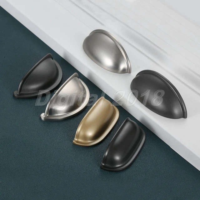 Zinc Alloy Shell Shape Furniture Handle Cabinet Pulls Door Cupboard Drawer Knob