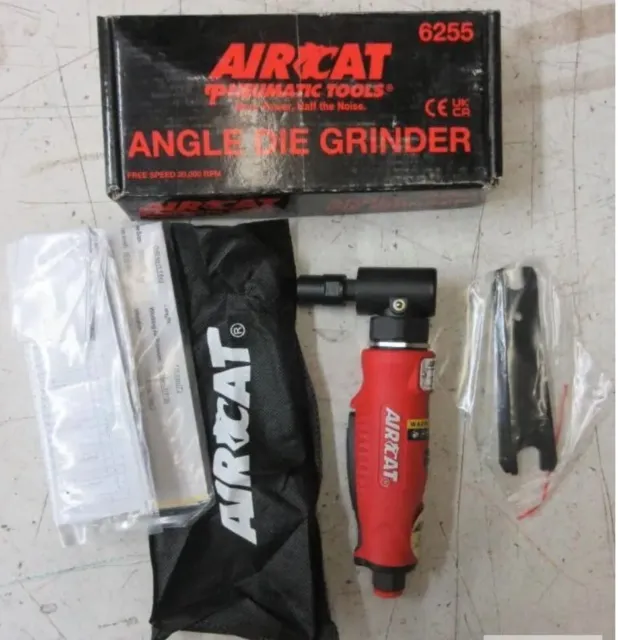 AIRCAT Pneumatic Tools 6255 Composite Right Angle Die Grinder 20,000 RPM