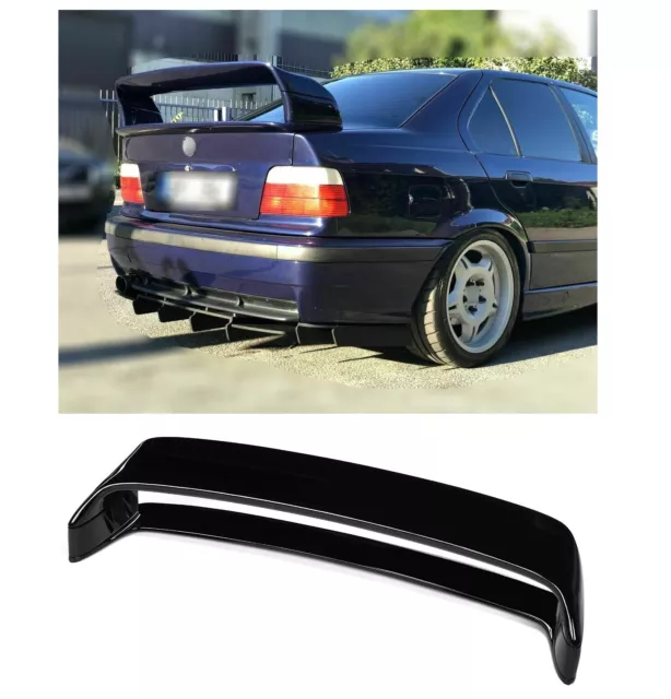 Per Bmw Serie 3 E36 Berlina Coupe Spoiler Alettone Posteriore Cofano M3 Look