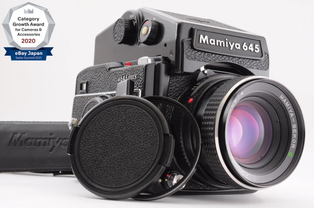 **NEAR MINT** Mamiya M645 1000S AE Prism Finder + Sekor C 80mm f/2.8  From Japan