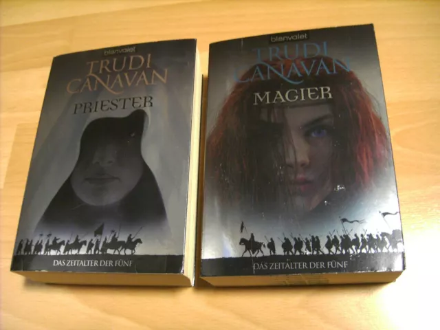 2x Trudi Canavan: Das Zeitalter der Fünf / Band 1+2: PRIESTER+MAGIER / ungelesen