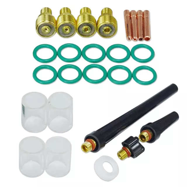 TIG Gas Lens Collet Body Cup Kit DB SR WP 9 20 25 TIG Schweißbrenner 26 Stück