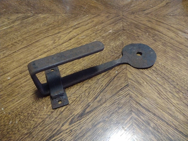 1800s Sliding Barn Door Catch Stopper Hand Forged Hardware Architectural Salvage