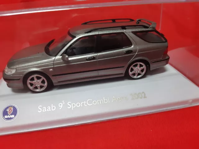 Saab 9-5 SportCombi Aero 2002# coche museo modelo # 1:43 Atlas #