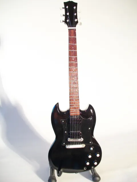 Guitare miniature Gibson SG noire Thunderstruck Angus Young AC DC