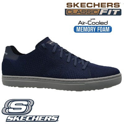 Skechers classic fit air cooled memory foam mens slip on Clearance