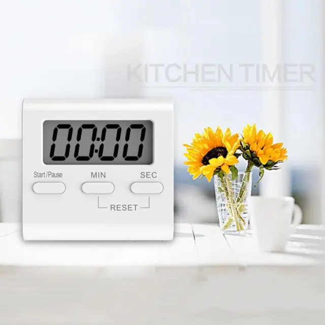 Kitchen Cooking Timers Count-Down Up Large LCD Digitals L4I0 Clock Alarm Z R2F4