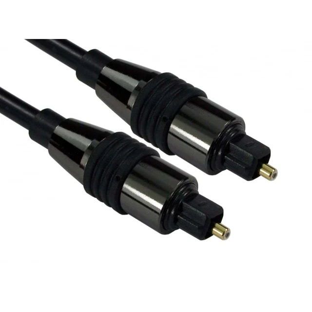 Discovery Channel Cavo Audio Ottico Digitale TOSLink SPDIF 0.5m - Gold Plated - Per Suono Surround Cavo Ottico Surround Sound