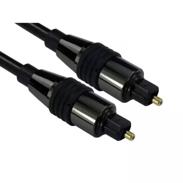 Toslink Optical Digital Cable 1m to 20m Audio Lead SPDIF Surround Sound Black HQ