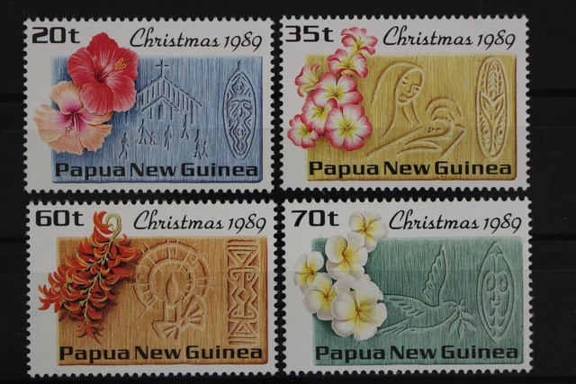 Papua Neuguinea, MiNr. 606-609, Weihnachten, Blüten, postfrisch / MNH - 633743