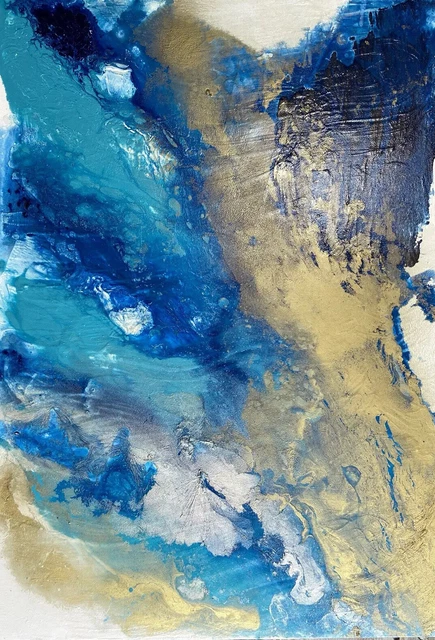 Grande Quadro Tela Acrilica ASTRATTA Contemporanea Arte Pianta Diane 100x70cm