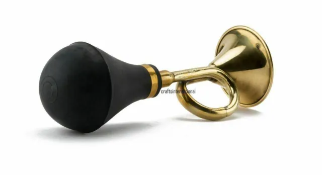 12 Brass Taxi Horn Trumpet Old Car Bulb Air Horn Antique-Replica Taxi Horn