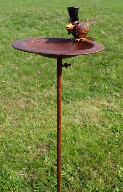 Vogeltränke auf Stab Vogel Beetstecker Gartenstecker Vogelbad Gartendeko 500393g