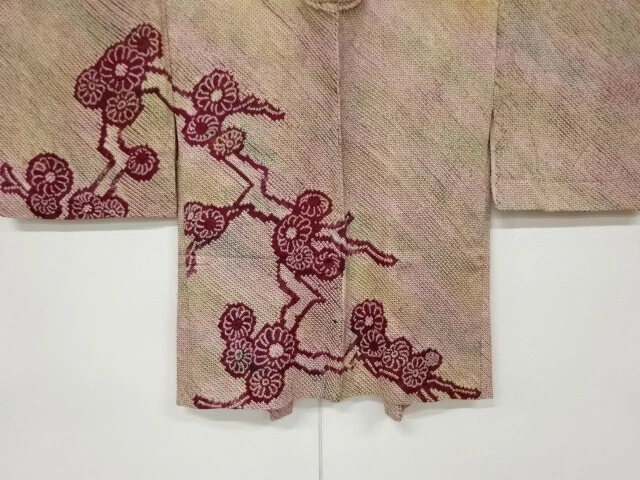 6753111: Japanese Kimono / Vintage Haori / All Shibori / Flower / Bokashi