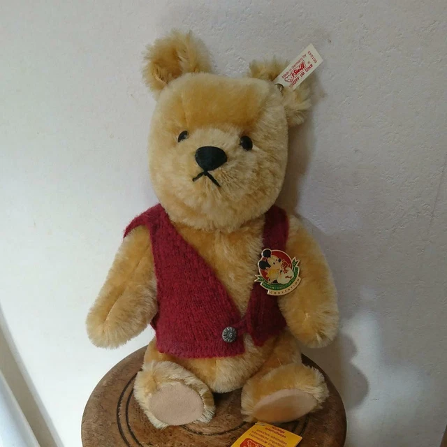 Petit Ours En Peluche Adorable Steiff - Occasion, Peluche Vintage Ou Collector