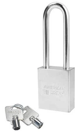 American Lock A7202ka Padlock, Keyed Alike, Long Shackle, Rectangular Steel