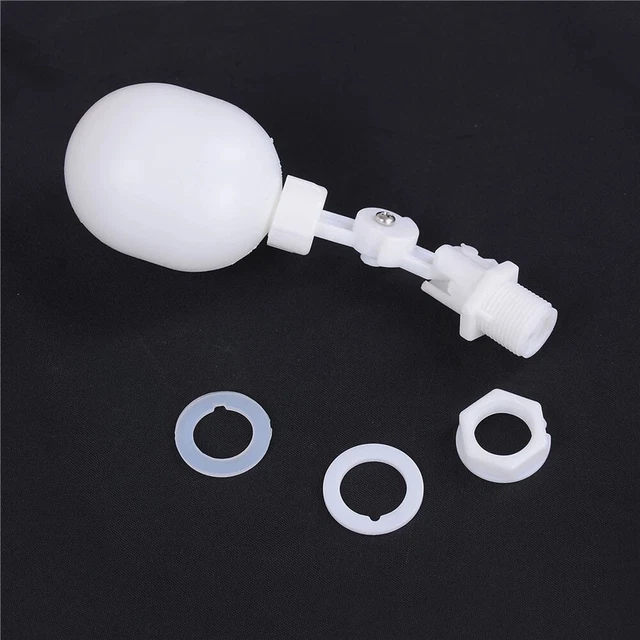 Vanne Laiton ABS Robinet à Bille à Flotteur DN15, Tube Mâle De 1/2 De Pouce Humidificateur A Remplissage Automatique Reservoir D Eau Avec Bras Reglable Pour Bassins Aquariums 1 Piece Vanne à