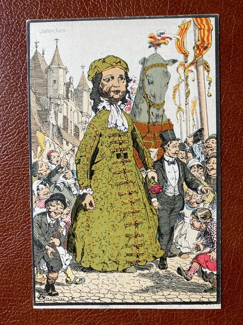 Art Nouveau - A. Ost - Serie Machelen - Cartolina N° 3 Janneken