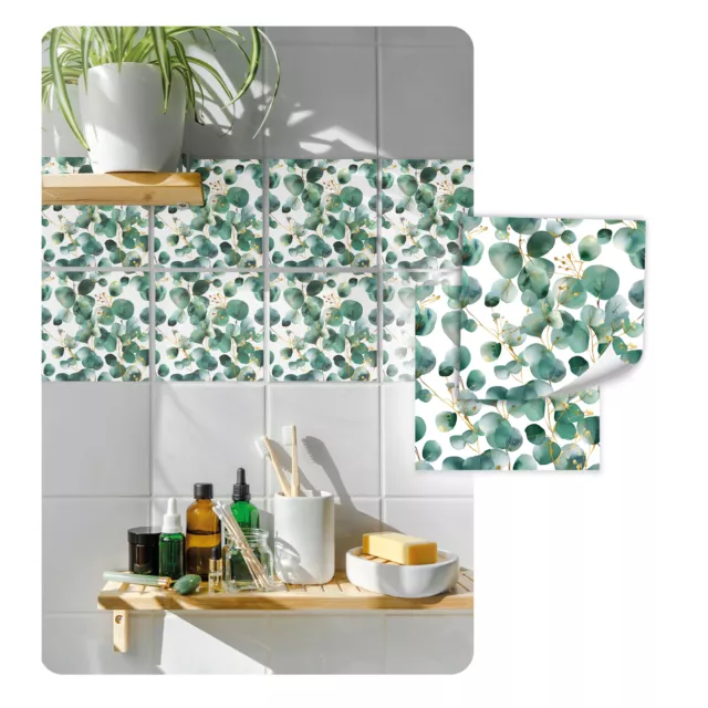 Adhesivo de Azulejo Set Pegatina Lámina Autoadhesivo Cocina Baño Y074-21