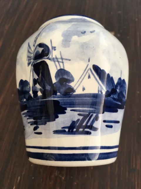 Beautiful Little Delft Blue Ceramic Pot / Vase