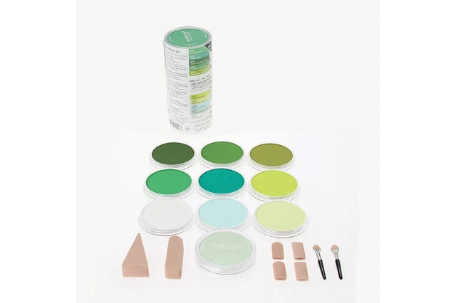 Juego de 10 verdes pastel de pan pastel artistas