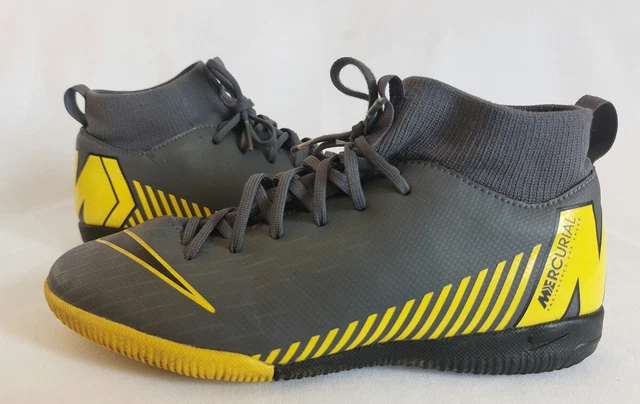 NIKE MERCURIAL FUSSBALLSCHUHE Hallenschuhe mit Socken Gr. 34 Antrazit Gelb EUR 14 90 PicClick DE
