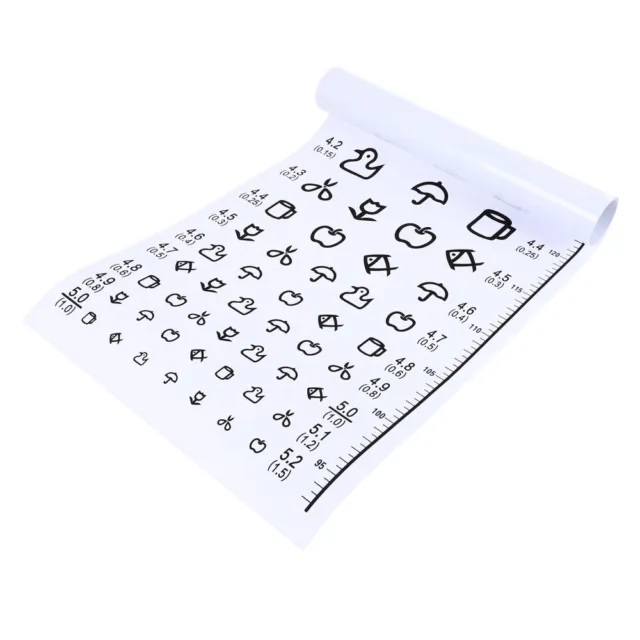 Eye Chart Wall Children Vision Coloring Posters for Kids Not Reflective 2