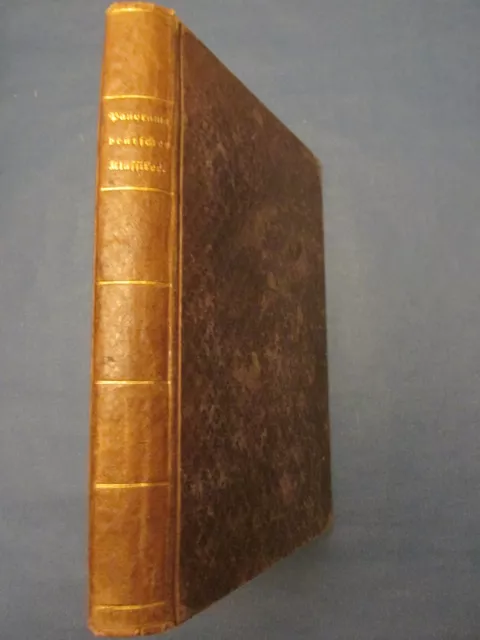 Old Books: Panorama der Deutschen Klassiker, L.Bauer, Bd.1, Erstausgabe,  1845