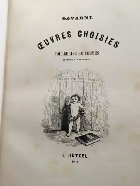 T.Gauthier Oeuvres Choisies de Gavarni, Enfants Terribles, Pairs soir 2 vol.1846 3