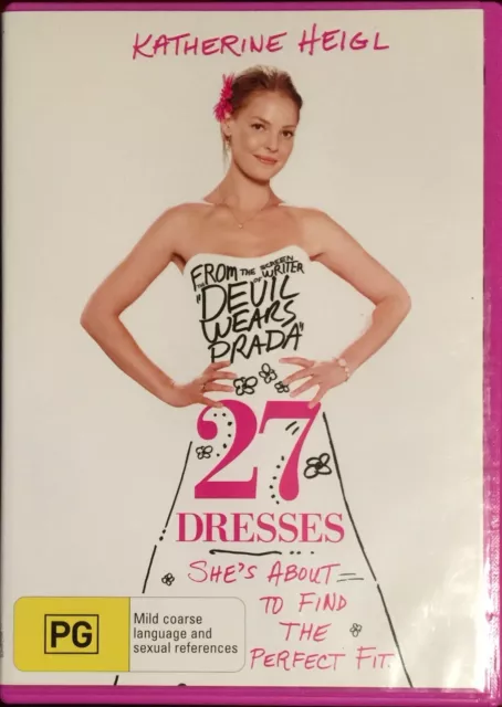27 DRESSES DVD 2008 Katherine Heigl James Marsden Comedy Romance Romcom 5.95 PicClick AU