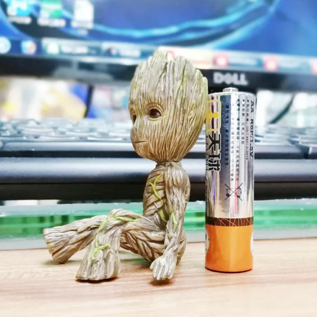 6CM Baby Groot Figure Guardians of The Galaxy Pen Flowerpot Pot Toy Gifts Hot