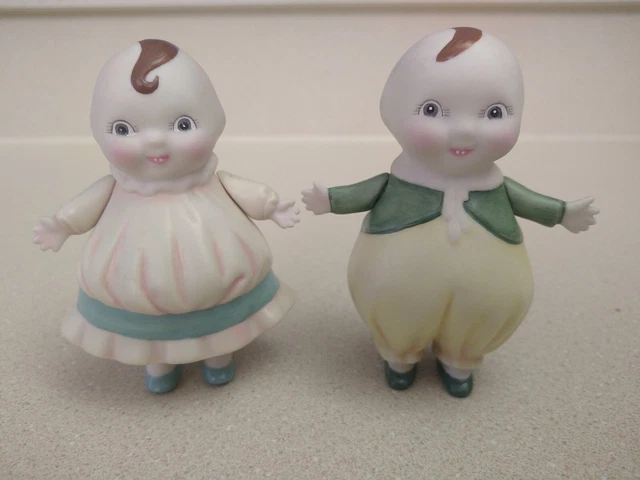 Vintage Bisque Porcelain 3 1/2" HAPPIFAT  DOLLS