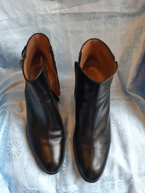 Boots bottines SALAMANDER cuir noir 37.5