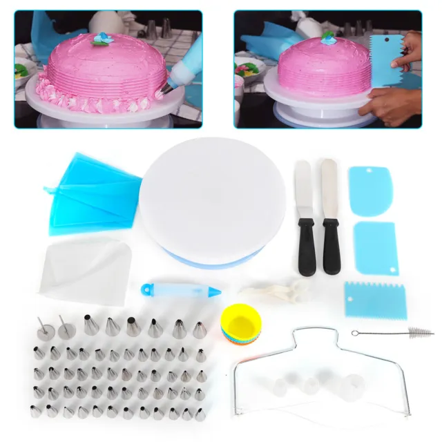 106 pezzi piastra per torte girevole supporto per torte torta piatto girevole torte set accessori