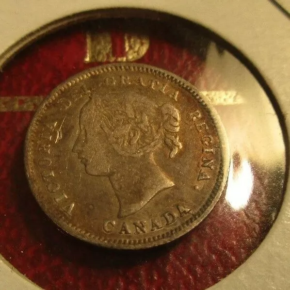 Canada 1891 Silver 5 Cents