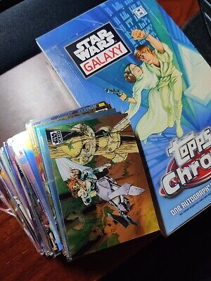 2021 Topps Chrome Star Wars Galaxy Base Cards 1-100, Pick Your Card to Complete