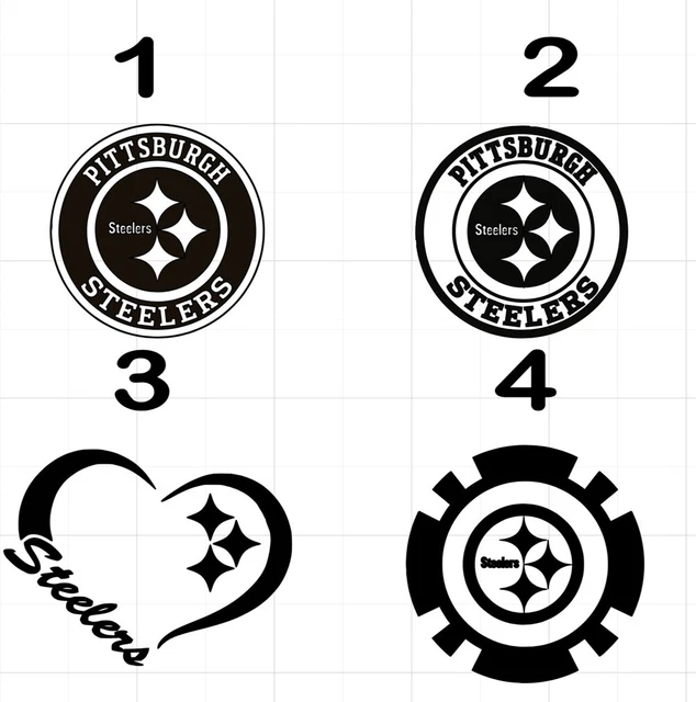 WINDOW DÉCOR DECALS stickers vinyl art Pittsburgh Steelers Football