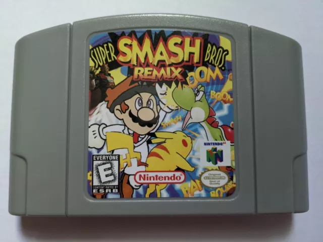 Smash Remix V 1.2.2 W/ Sheik New N64 Super Smash Bros. Nintendo 64  Cartridge FREE SHIPPING 