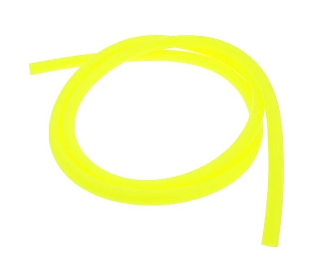 Tuyau de carburant coloré 1 mètre diamètre 5 mm néon jaune
