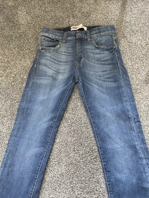 LEVIS 510 BOYS SKINNY FIT JEANS, SIZE 12 + Timberland Jeans Boys - Blue 3