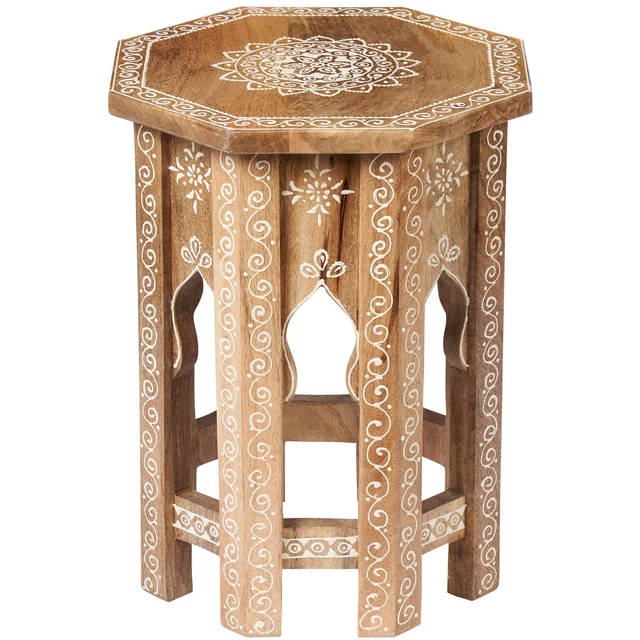 Table de chevet 1 tiroir tabouret empilable multiusage - SPOT