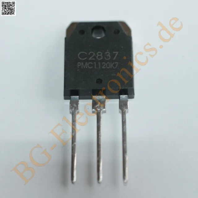 2 x 2SC2837 & 2SA1186 4 komplementäre Transistoren 100W 150V 10A  PMC TO-3P 4pcs
