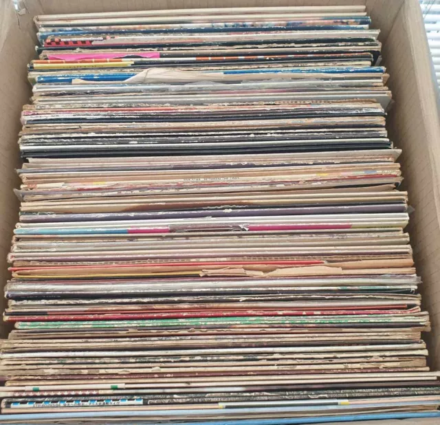 Record Collection - Large Box Of Vinyl LP's - Vintage / Oldies - Job Lot
