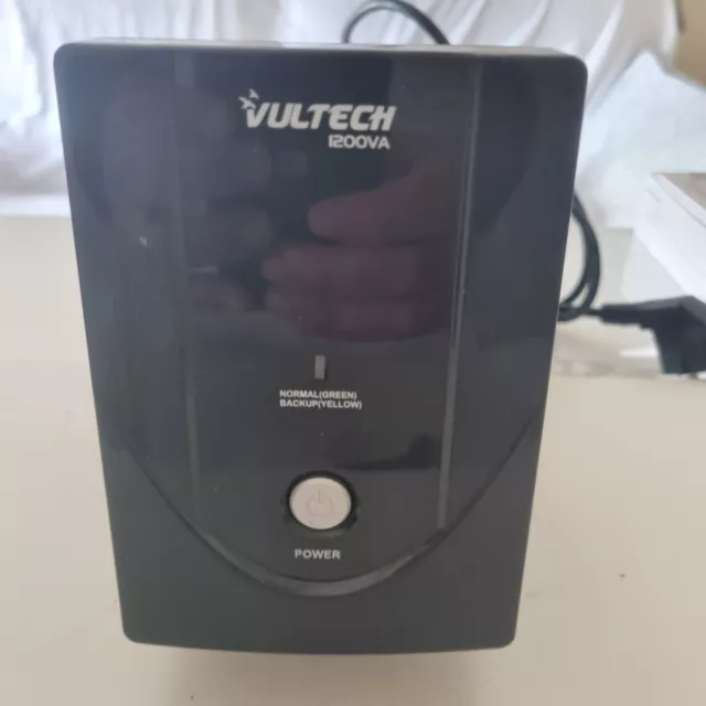 VulTech UPS 1200VA Offline Gruppo di Continuità - Nero (UPS1200VA-LITE)