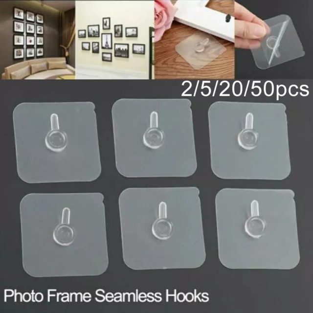 Easy to Install Seamless Wall Hooks for Hanging Photo Frames Clocks and More