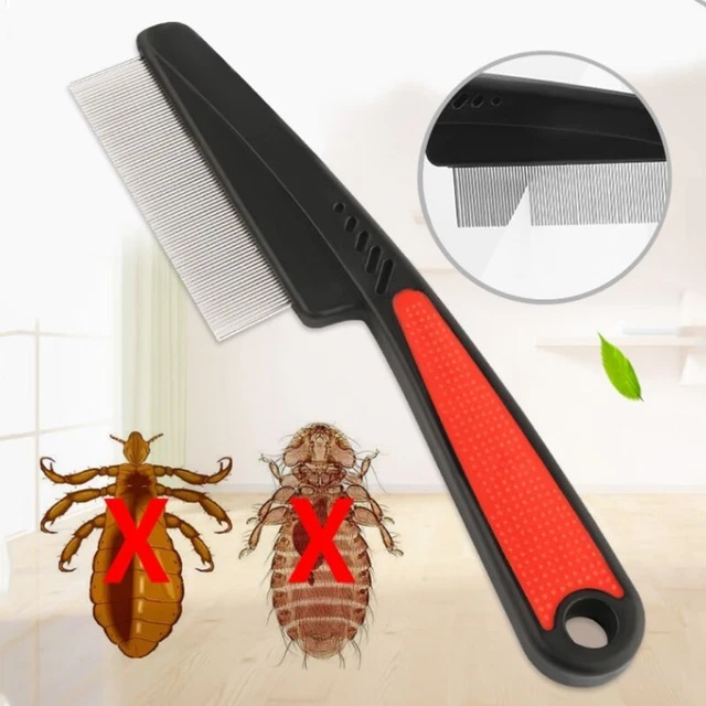 Pet Supplies Teeth Shedding Hair Flea Lice Removal Brush Stainless Steel Comb