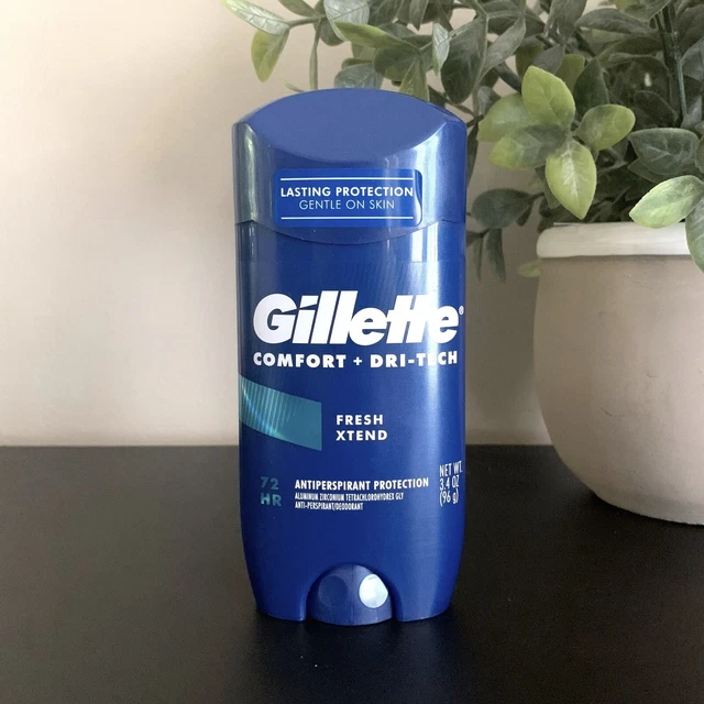 Gillette FRESH XTEND 3.4 oz Comfort + Dri Tech Antiperspirant Deodorant 72 Hour
