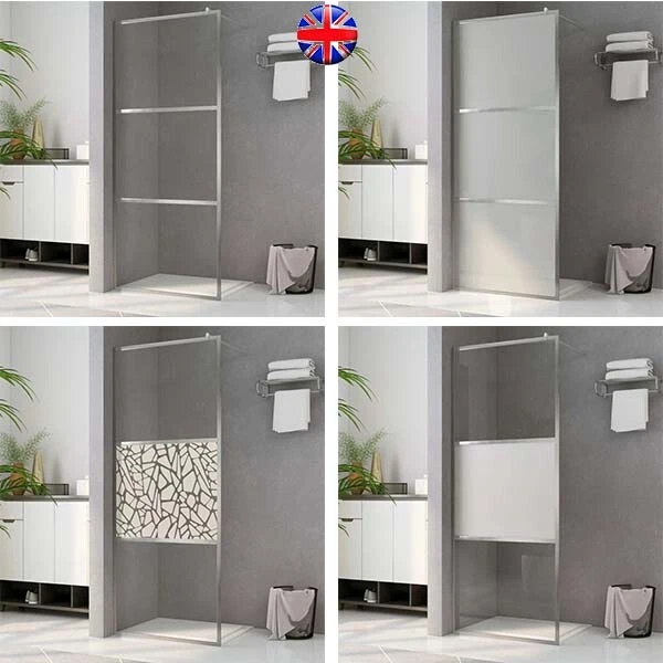 WALKIN SHOWER WALL Enclosure Bath Screen Flipper ESG Glass Panel