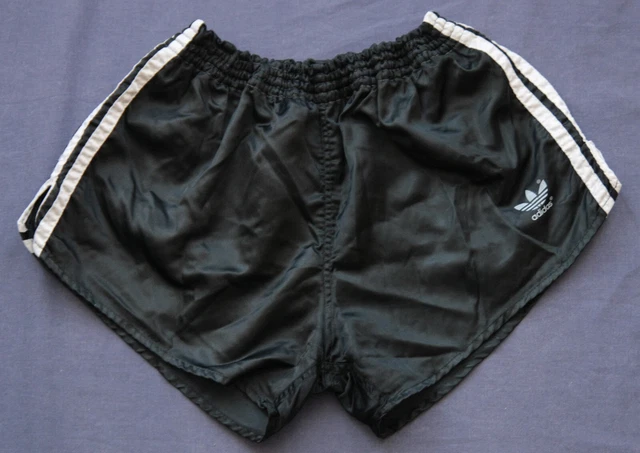 Pantaloncini Adidas D6 lucidi sprinter nylon lucido seta retrò vintage anni '80